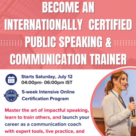 Voice to Impact: Become a Certified Public Speaking & Communication Trainer