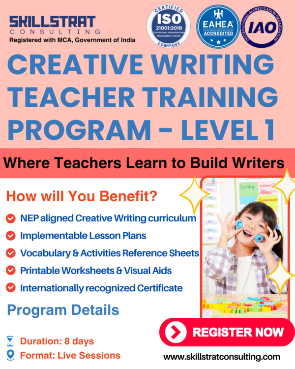 CREATIVE WRITING TEACHER TRAINING PROGRAM - LEVEL 1