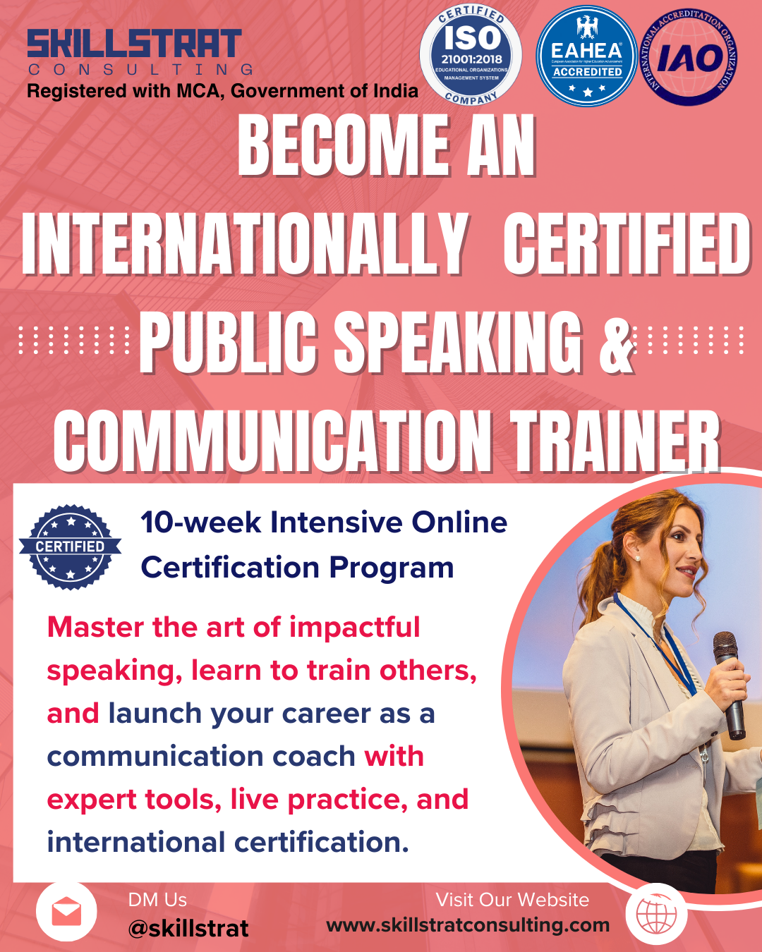 Voice to Impact: Become a Certified Public Speaking & Communication Trainer