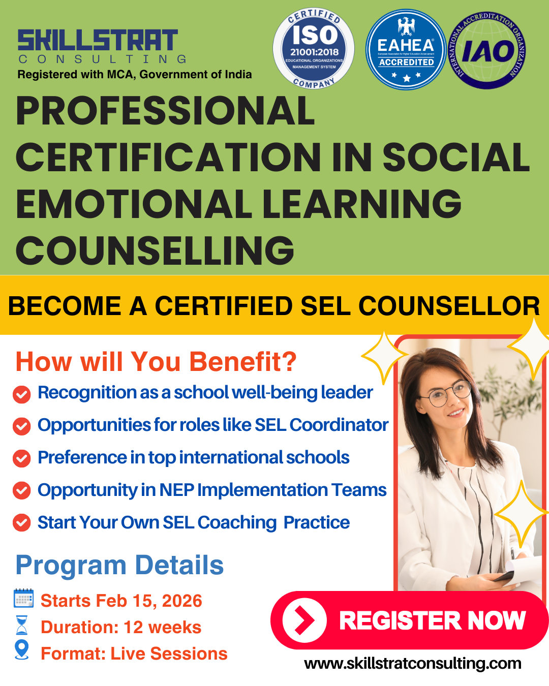Professional Certification in Social-Emotional Learning Counselling