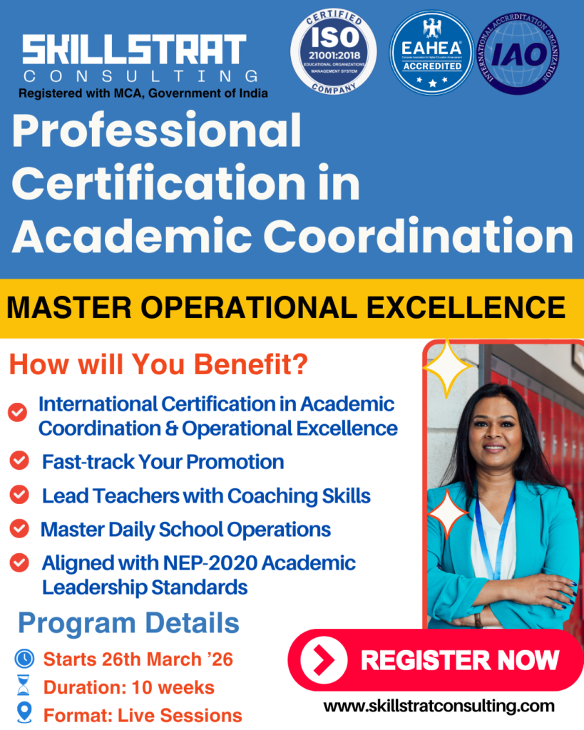 Professional Certification in Academic Coordination