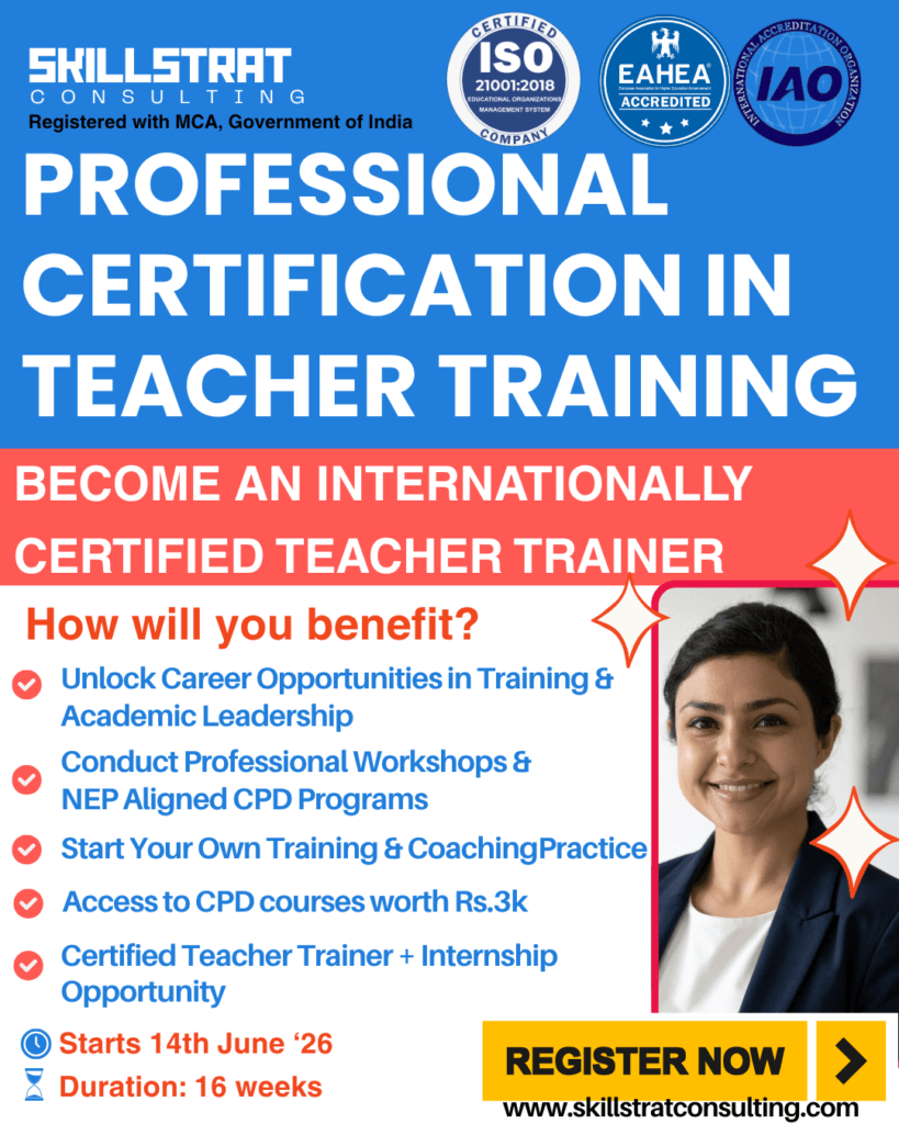 Professional Certification in Teacher Training & Facilitation